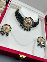 Load image into Gallery viewer, Meenakari Indian Choker Set
