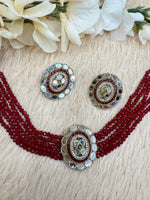 Load image into Gallery viewer, Aaina Simply Mirror Indian Choker Set
