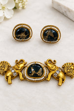 Load image into Gallery viewer, Elephant High Quality gold plated Choker set