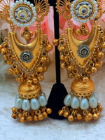 Load image into Gallery viewer, Golden Kashmiri jhumki