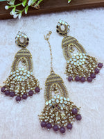 Load image into Gallery viewer, साइमन मिरर टिक्का सेट इंडियन ज्वैलरी