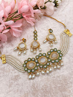 Load image into Gallery viewer, Aditi Meenakari Crystal Kundan Choker set