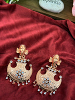 Load image into Gallery viewer, RoseGold Trending American Diamond Earrings
