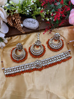 Load image into Gallery viewer, मिशा मिरर चोकर सेट