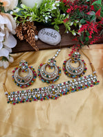 Load image into Gallery viewer, मिशा मिरर चोकर सेट