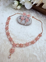 Load image into Gallery viewer, नेवी ब्लू अमेरिकी हीरे का हार