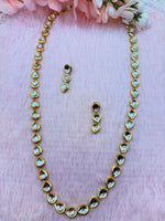 Load image into Gallery viewer, Long Kundan Meenakari Mala with Earrings