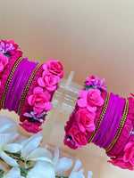 Load image into Gallery viewer, Floral Bridal Bangles