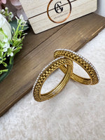 Load image into Gallery viewer, Minakshi Antique Gold Kada
