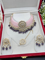 Load image into Gallery viewer, Rachana Kundan Pearl Drop Choker Set