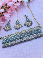 Load image into Gallery viewer, Shakshi Meenakari Kundan Choker Set