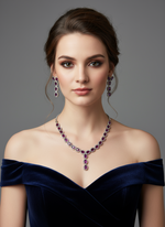 Load image into Gallery viewer, Ad Asiana Necklace set In Rose Gold