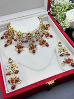 Load image into Gallery viewer, Malika Meenakari Kundan Choker Necklace