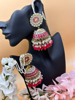Load image into Gallery viewer, Statement Kundan Oversized Jhumki