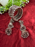 Load image into Gallery viewer, Stretchable Oxidised Bangles