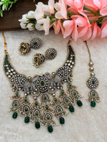 Load image into Gallery viewer, Elephant AD Emerald Green Bridal set