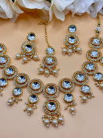 Load image into Gallery viewer, Crystal Kundan Suhani Necklace Set