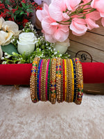 Load image into Gallery viewer, Shine bright Multicolor metal Bangles