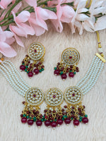 Load image into Gallery viewer, शोनाक्षी कुन्दन चोकर सेट