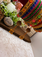 Load image into Gallery viewer, घंटियों के साथ बहुरंगी चूड़ियाँ