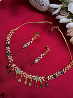 Load image into Gallery viewer, Fiza AD multicolor set in gold