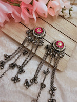Load image into Gallery viewer, Kashmiri Oxidized jhumki