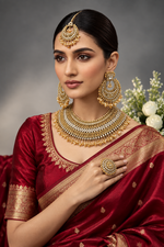 Load image into Gallery viewer, पाकिस्तानी नाज़िया शैम्पेन सेमी ब्राइडल सेट