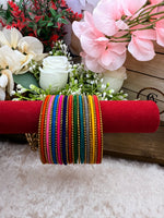 Load image into Gallery viewer, Multi Color Velvet Bangles