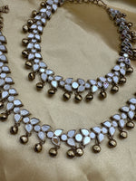 Load image into Gallery viewer, Antique gold Mirror Payal