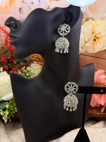 Load image into Gallery viewer, Mint Green AD Jhumki