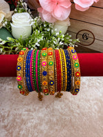 Load image into Gallery viewer, Multicolor charm bangles
