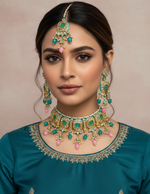 Load image into Gallery viewer, Falguni Kundan jewellery Choker Set