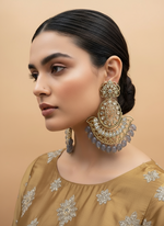Load image into Gallery viewer, Kiya Oversized polki earrings
