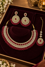 Load image into Gallery viewer, Deepali Kundan Choker Set.