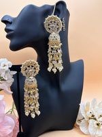 Load image into Gallery viewer, Shina Kundan Oversized Jhumki