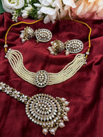 Load image into Gallery viewer, Mirror choker & Tikka earring set