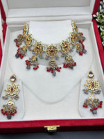 Load image into Gallery viewer, Malika Meenakari Kundan Choker Necklace