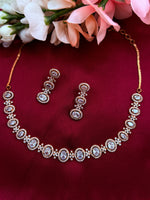 Load image into Gallery viewer, American Diamond Necklace Set