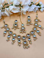 Load image into Gallery viewer, Crystal Kundan Suhani Necklace Set