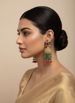 Load image into Gallery viewer, Noora Polki Jhumki