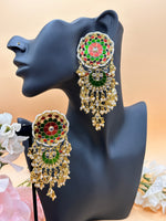 Load image into Gallery viewer, Kundan Big Statement Earring