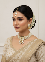 Load image into Gallery viewer, राफिया कुंदन चोकर सेट
