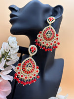 Load image into Gallery viewer, Kundan Light Weight Earrings