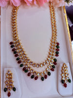 Load image into Gallery viewer, Kundan mala with earring