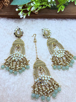 Load image into Gallery viewer, साइमन मिरर टिक्का सेट इंडियन ज्वैलरी