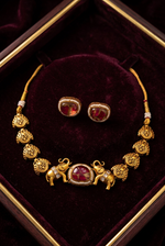 Load image into Gallery viewer, Elephant High Quality gold plated Choker set