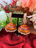 Load image into Gallery viewer, Meenakari jhumki