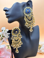 Load image into Gallery viewer, Kundan Big Statement Earring