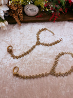 Load image into Gallery viewer, Polki Wrist Bracelet With Ring Chain