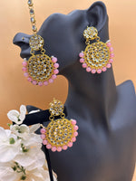Load image into Gallery viewer, Suhani baby pink Tikka set